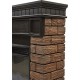 Портал Bricks Wood 25 камень темный, шпон венге