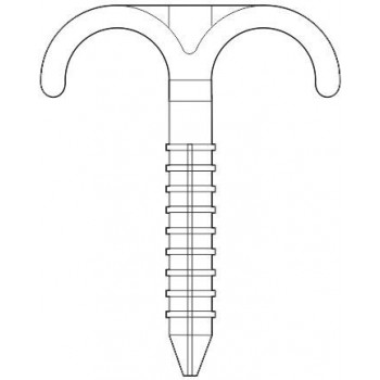Дюбель-крюк двойной d16-32мм (100мм)